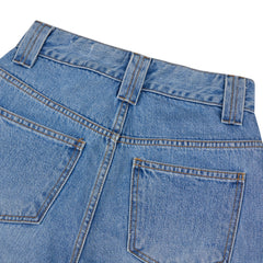 Wmns Loosefit Denim Pants Blue