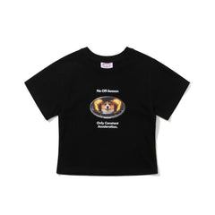 Only Constant Acceleration Women's Semi Crop SST Black