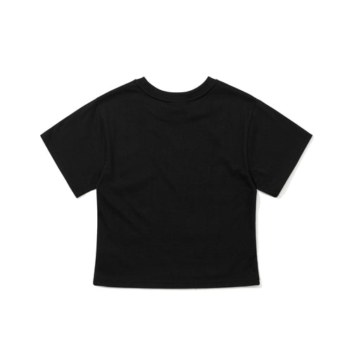 Bsrabbit Starburst Logo Women's Semi Crop SST Black