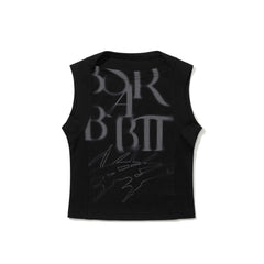 Women's Cropped Sleeveless Black