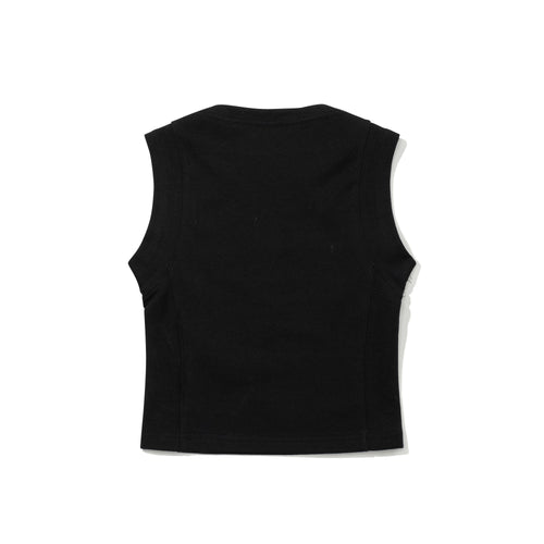 Women's Cropped Sleeveless Black