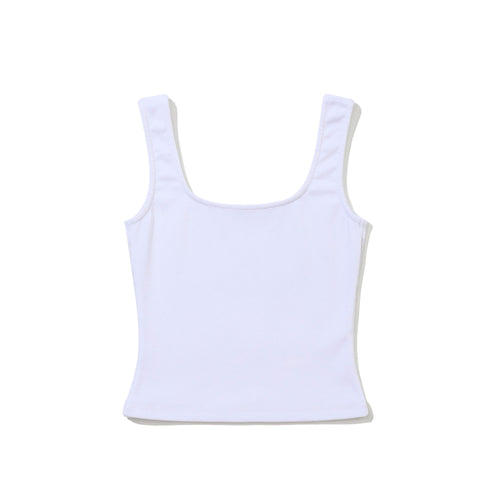 Women's Basic Sleeveless White