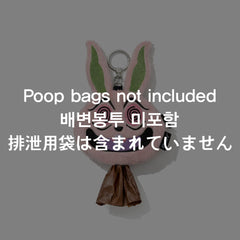 Trippy Rabbit Stuffed Coin Wallet Pink – Poop Bag Edition