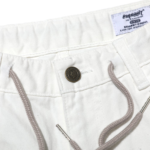 MID90 BAGGY COTTON PANTS IVORY