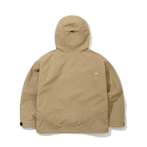 MOUNTAIN HOODED 3L SEAM SEALING JACKET BEIGE