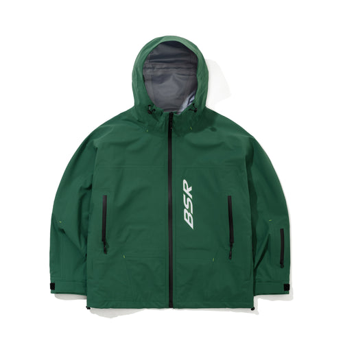 BSR HOODED 3L SEAM SEALING JACKET GREEN