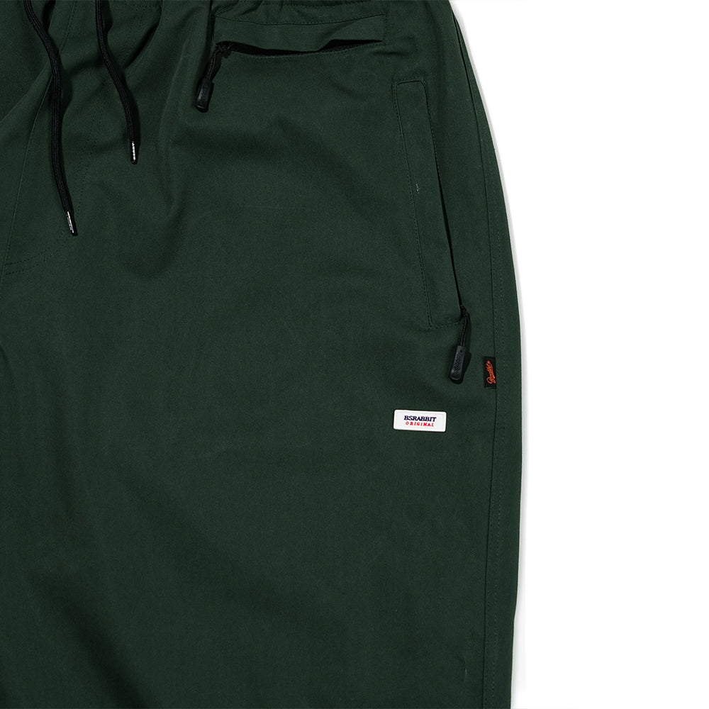 LOGO COTTON SUPER WIDE PANTS DARK GREEN