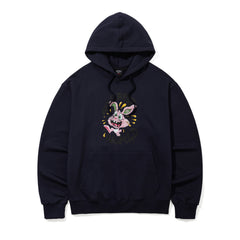 STRANGE RABBIT WORLD HOODIE NAVY