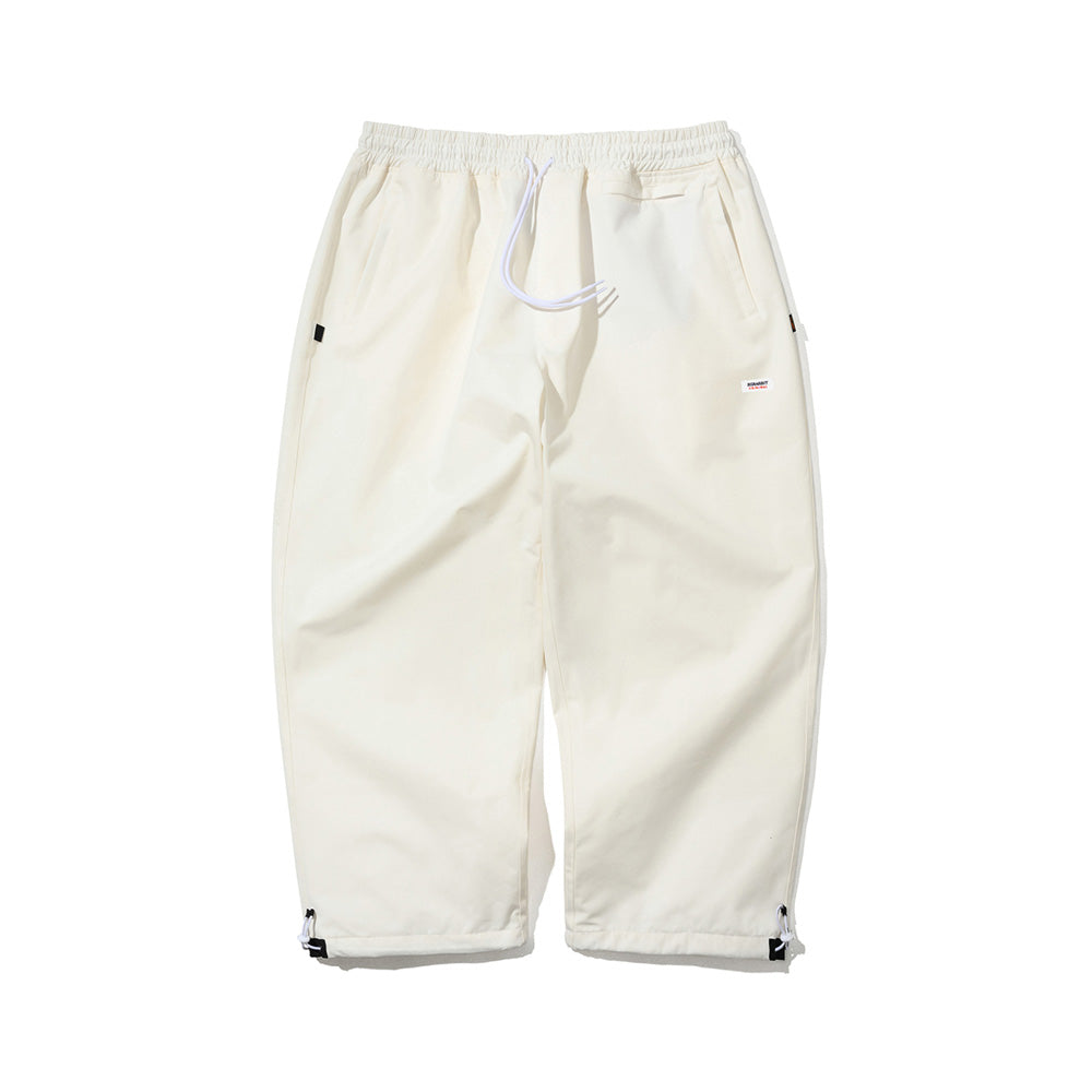 LOGO COTTON SUPER WIDE PANTS WHITE