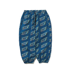 ISD HIGH SUPER WIDE JOGGER PANTS OCEAN BLUE