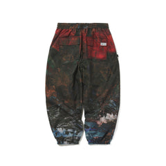 ISD HIGH SUPER WIDE JOGGER PANTS FANTASY FOREST