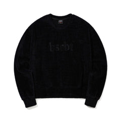 RABBIT FUR CREWNECK BLACK