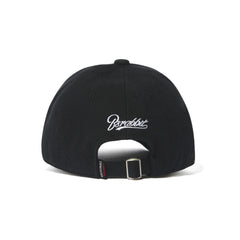 BIG LOGO HEAVY TWILL CAP BLACK