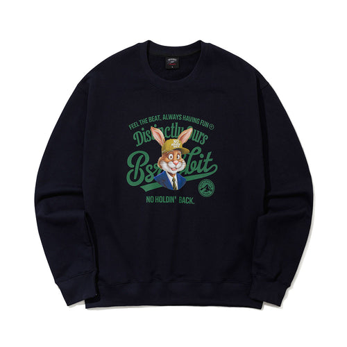 GRANDFATHER RABBIT CREWNECK NAVY