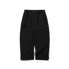 REFINED SUPER WIDE VENTILATION PANTS BLACK