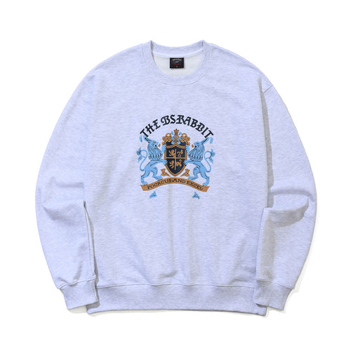 THE BSRABBIT CLASSIC CREWNECK HEATHER GREY