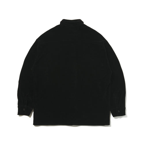 DSXBS HEAVY CORDUROY COLLAR SHIRT BLACK