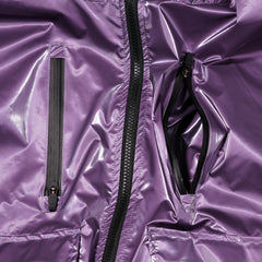 PATCH POCKET HOODED JACKET PURPLE