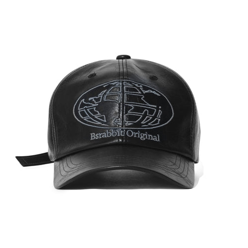 WORLDWIDE CAP VINTAGE LEATHER BLACK