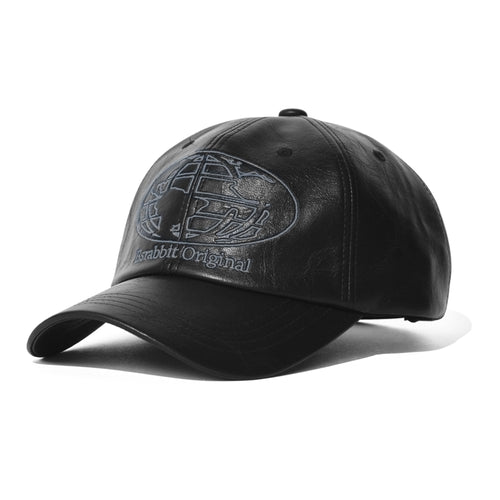 WORLDWIDE CAP VINTAGE LEATHER BLACK