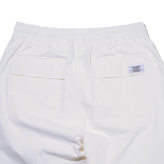 CUT SIDE LINE WIDE TRACK PANTS WHITE