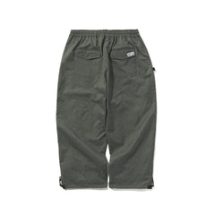 LOGO HERRINGBONE SUPER WIDE VENTILATION PANTS CHARCOAL