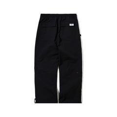 CUT SIDE LINE WIDE TRACK PANTS BLACK