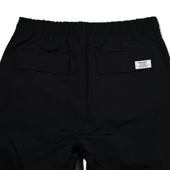 CUT SIDE LINE WIDE TRACK PANTS BLACK