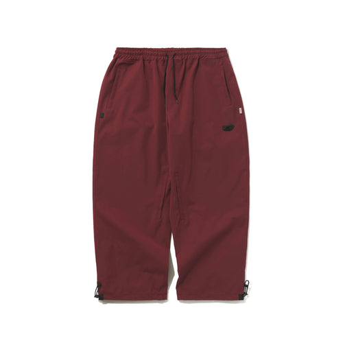 LOGO COTTON SUPER WIDE VENTILATION PANTS BURGUNDY