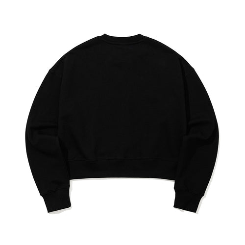 RABBIT DAY FOCUS AND EXCEL CROPPED CREWNECK BLACK