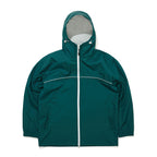 ROUND LINE HOODED JACKET GREEN