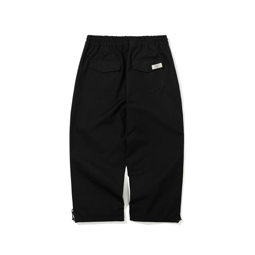 LOGO COTTON SUPER WIDE VENTILATION PANTS BLACK