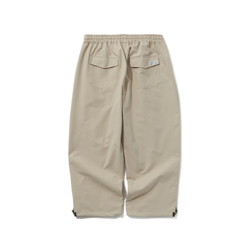 LOGO SUPER WIDE VENTILATION PANTS BEIGE