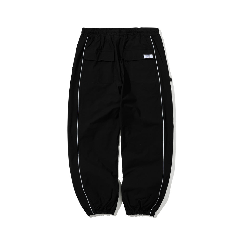 pp wide jogger pants black