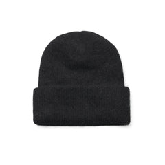 LOGO ANGORA BEANIE BLACK