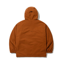 SMOOTH HOODED JACKET CARAMEL