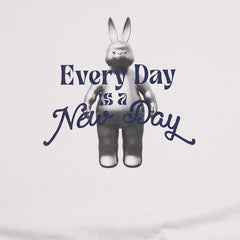 3D EVERY DAY RABBIT LONG SLEEVE WHITE