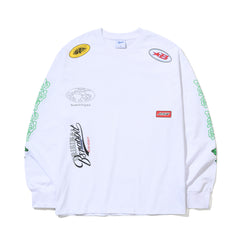 FANCY NEW BSR LOGO LONG SLEEVE WHITE