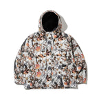 BIG POCKET HOODED JACKET REALTREE WHITE