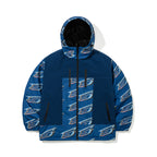 HIGH HOODED JACKET OCEAN BLUE