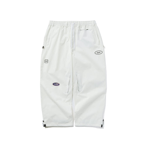 VARIETY PATCH SUPER WIDE VENTILATION PANTS WHITE