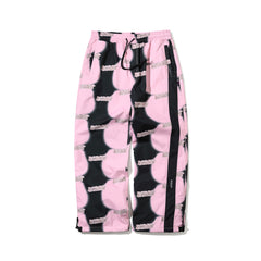 BDT 3D LOGO TRACK PANTS PINK