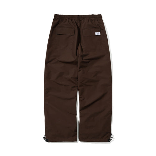 BASIC LOGO WIDE TRACK PANTS CHOCOLATE