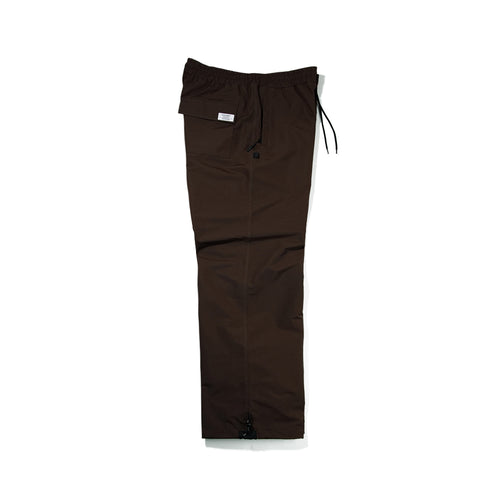 BASIC LOGO WIDE TRACK PANTS CHOCOLATE