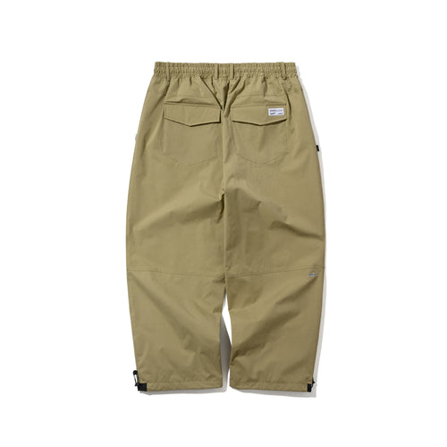 SOFT PEACH SUPER WIDE VENTILATION PANTS KHAKI