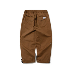 SOFT PEACH SUPER WIDE VENTILATION PANTS LIGHT BROWN