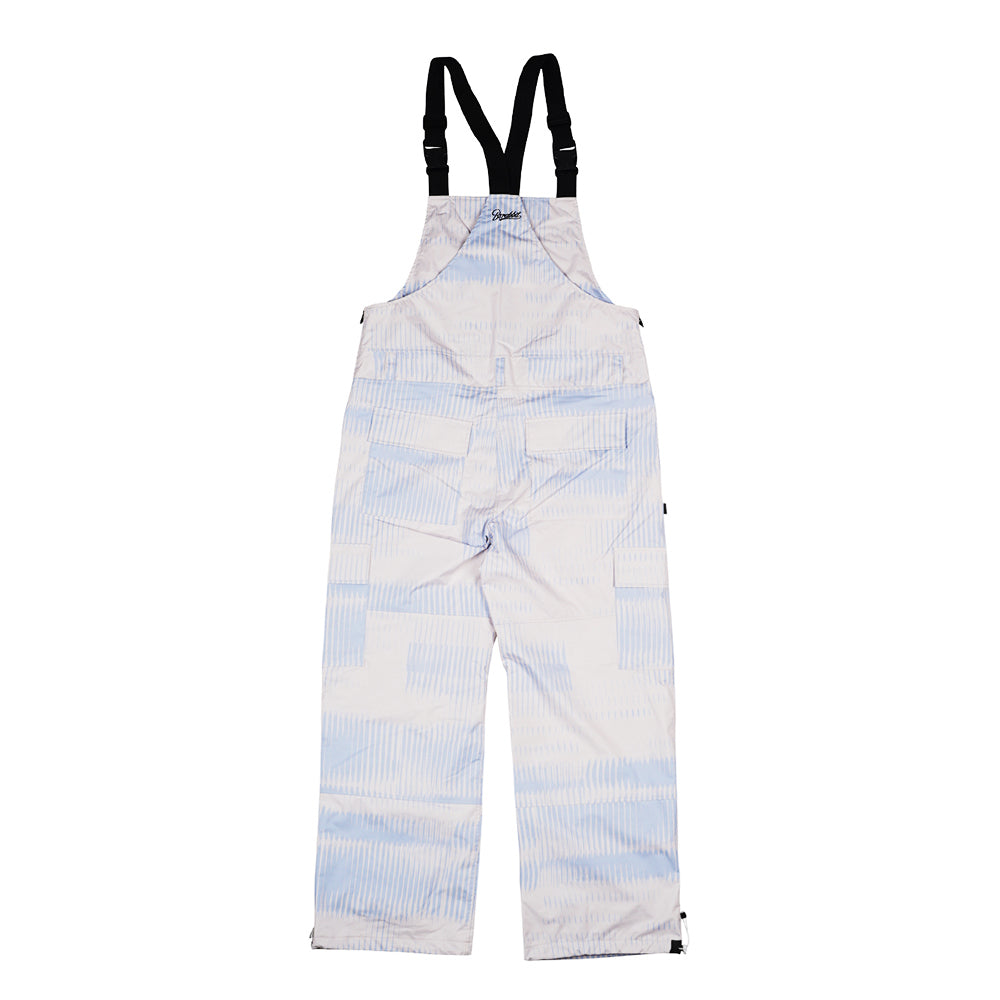 ivt cargo bib pants cream sky