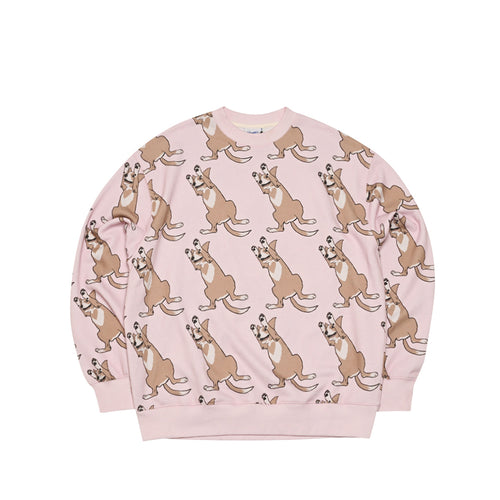 LUCKY ALL OVER CREWNECK PINK