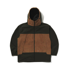 MMM HF WINDBREAKER HOODED JACKET DEEP KHAKI / CORDUROY BROWN