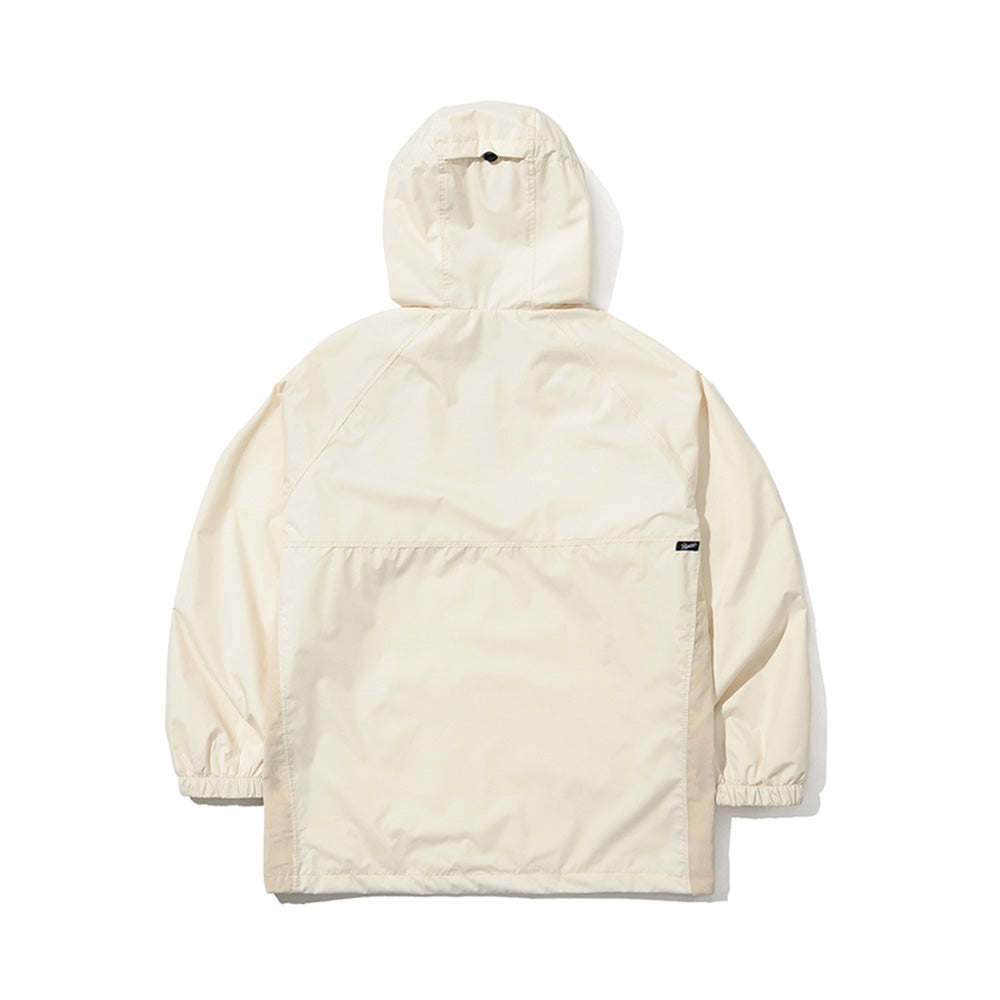 Both Sides Hooded Anorak Jacket Cream